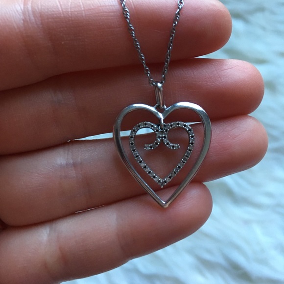 Zales Double Heart Necklace - Picture 3 of 7